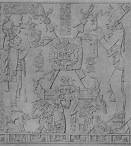 disegno dell'altare del Templo del Sol